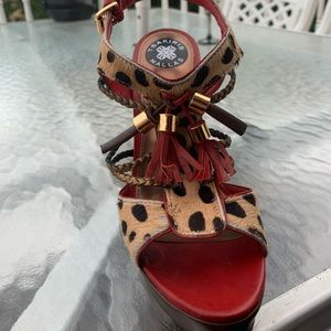 Tsakiris Mallas Cheetah Red Heels